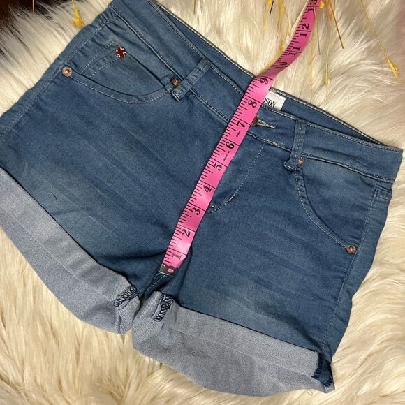 Hudson medium washed stretchy denim shorts sz 14 - Picture 6 of 8